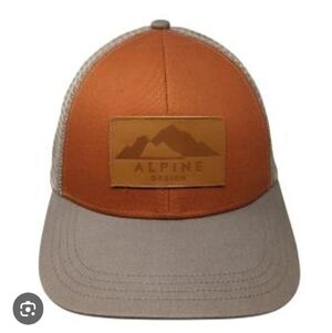 Alpine Design Leather Patch Snap Back Baseball Cap